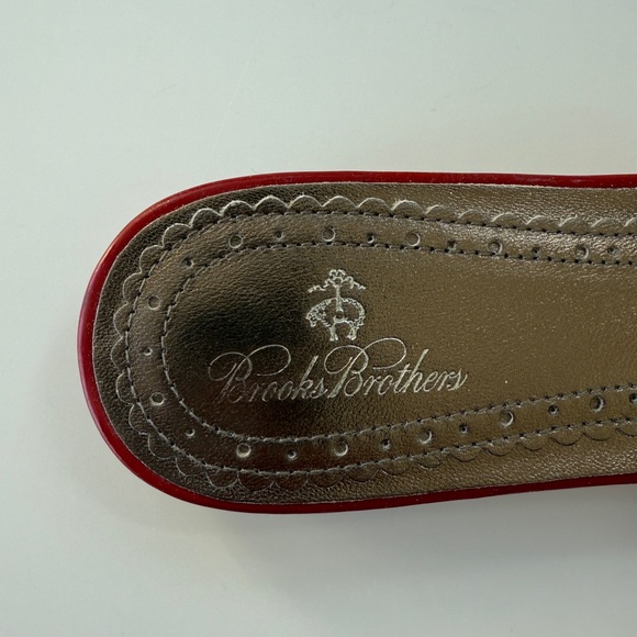 Brooks Brothers Red and White Women's Sandals - Picture 4 of 6